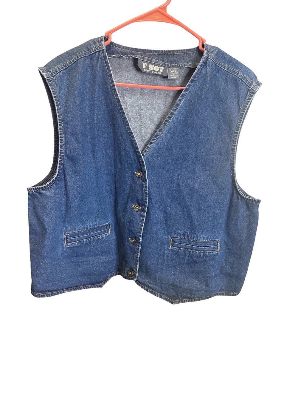 Women’s Denim Vest in Blue - Picture 3 of 7